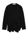 Round neck knit sweater