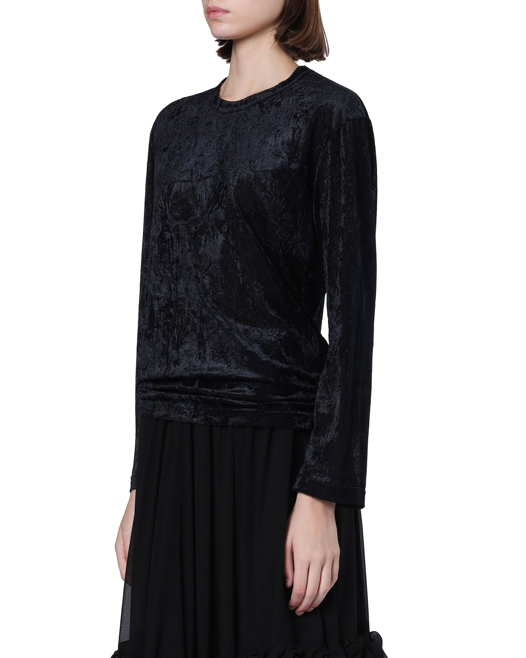 Velvet long sleeve tee
