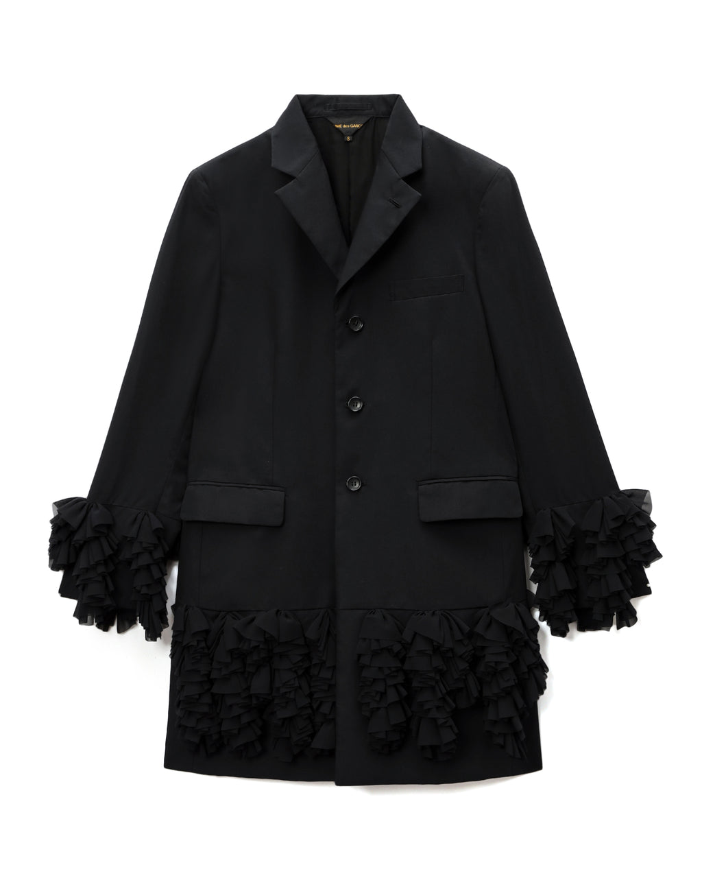 Ruffled blazer