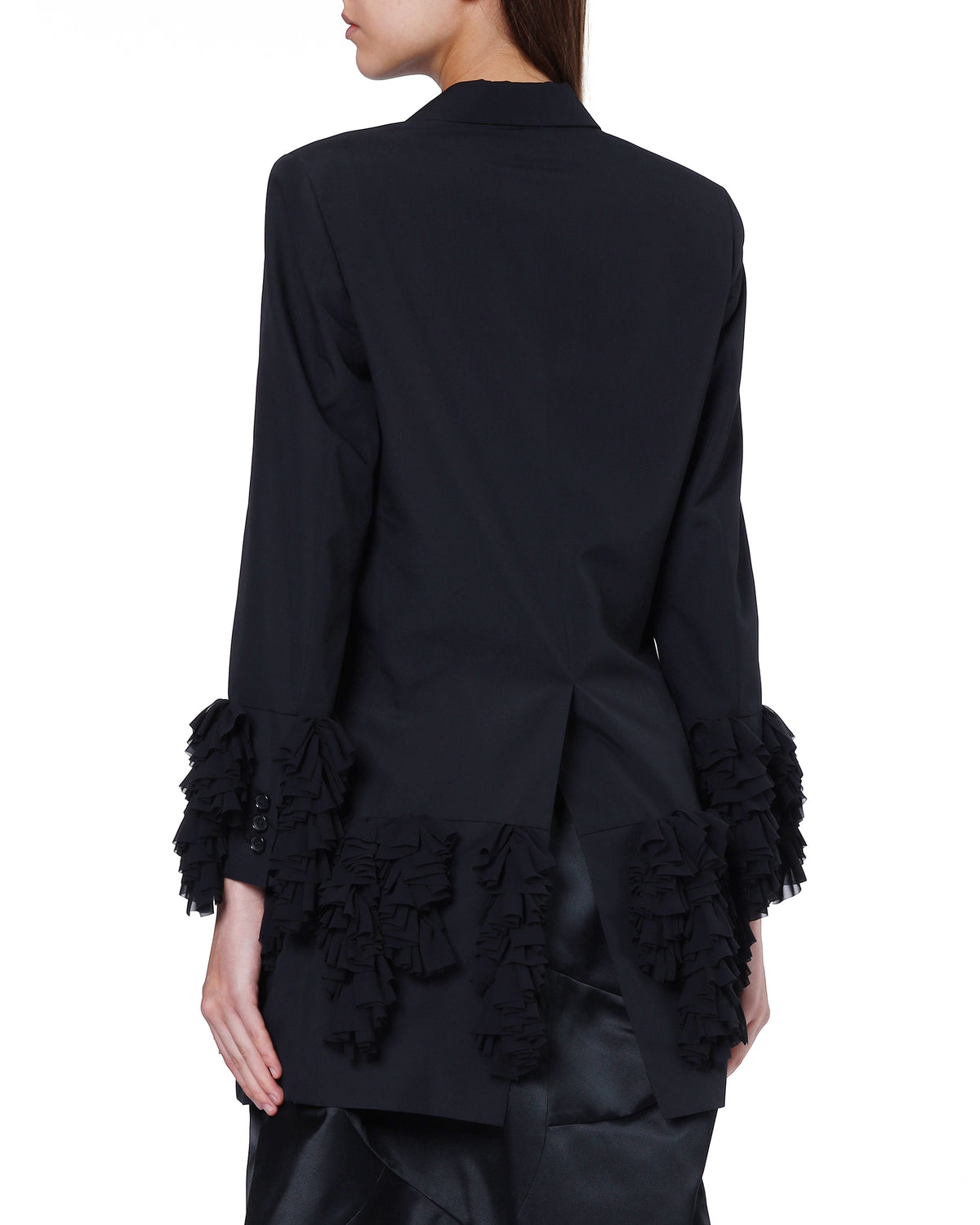 Ruffled blazer