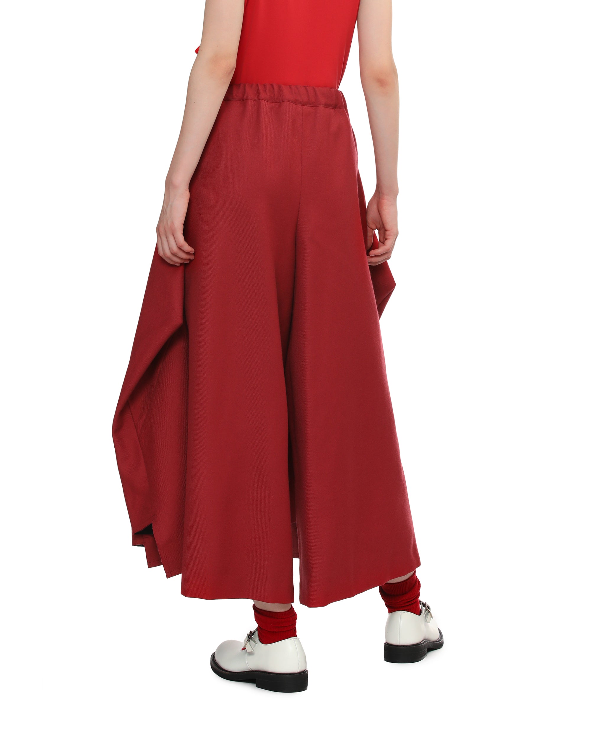 Cropped layered pants