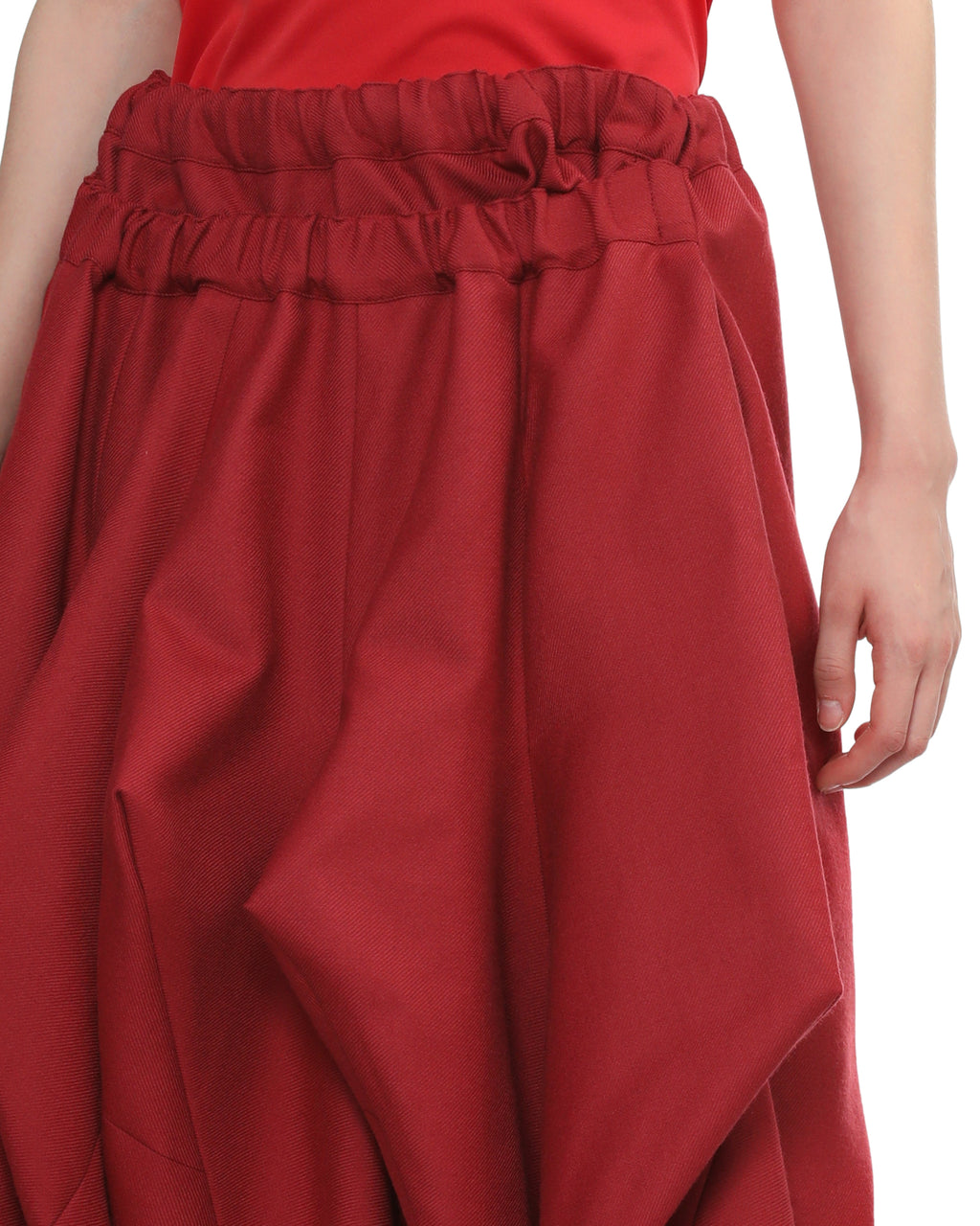 Cropped layered pants