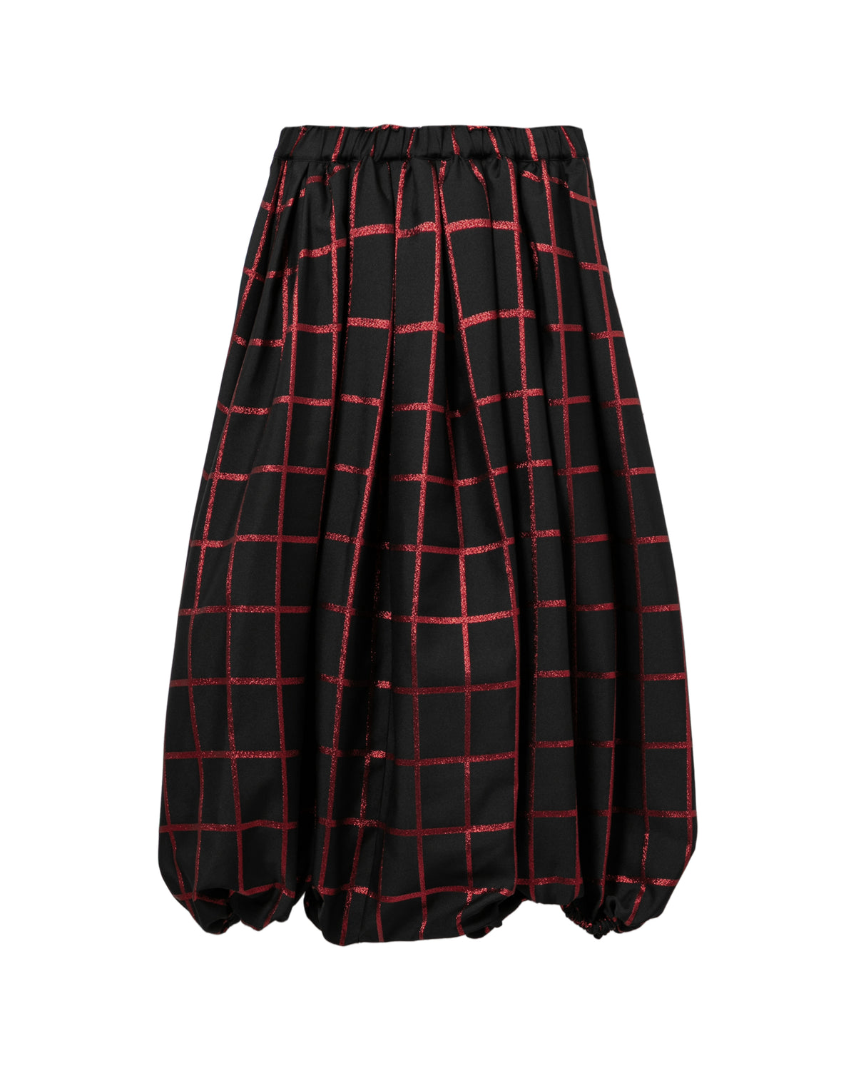 Plaid puff pants