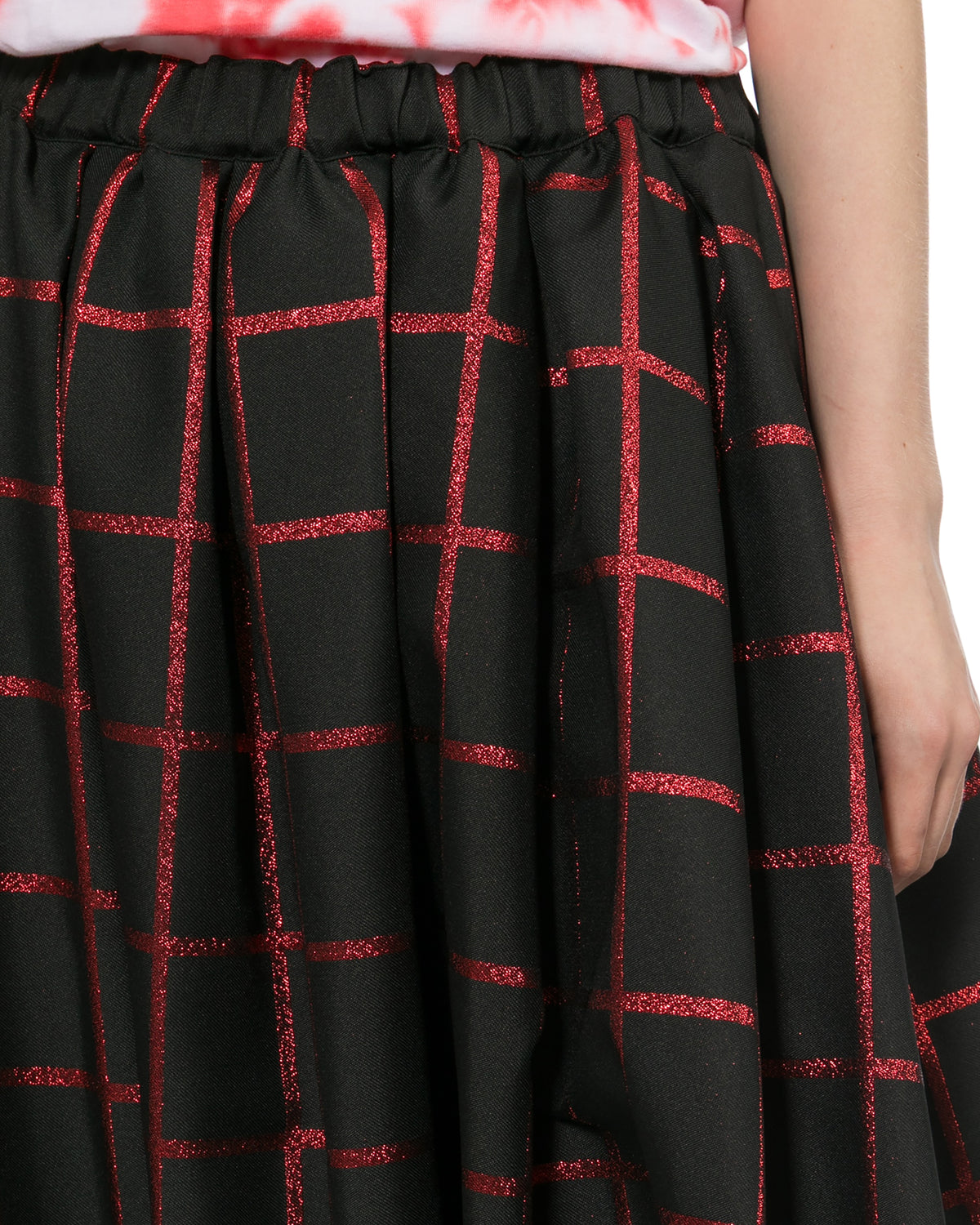 Plaid puff pants