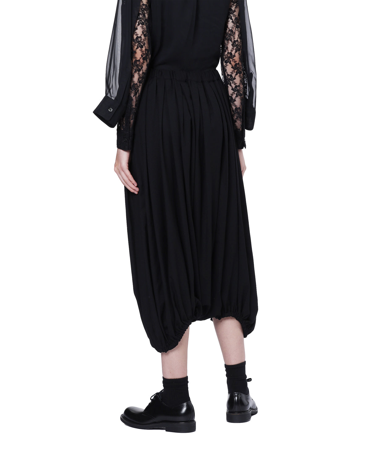 Puff-hem skirt
