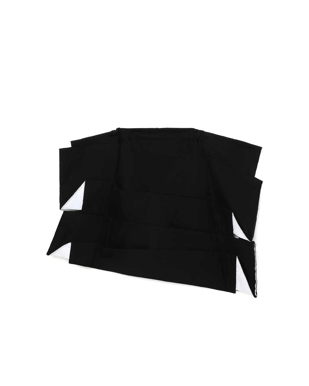 Tuck wool skirt