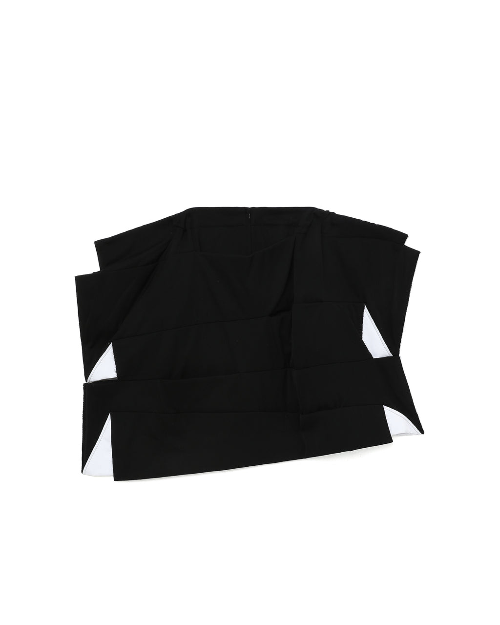 Tuck wool skirt