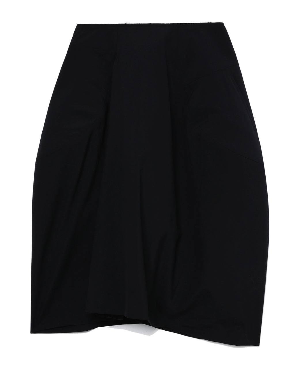 Sculptural wool skirt