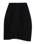 Sculptural wool skirt