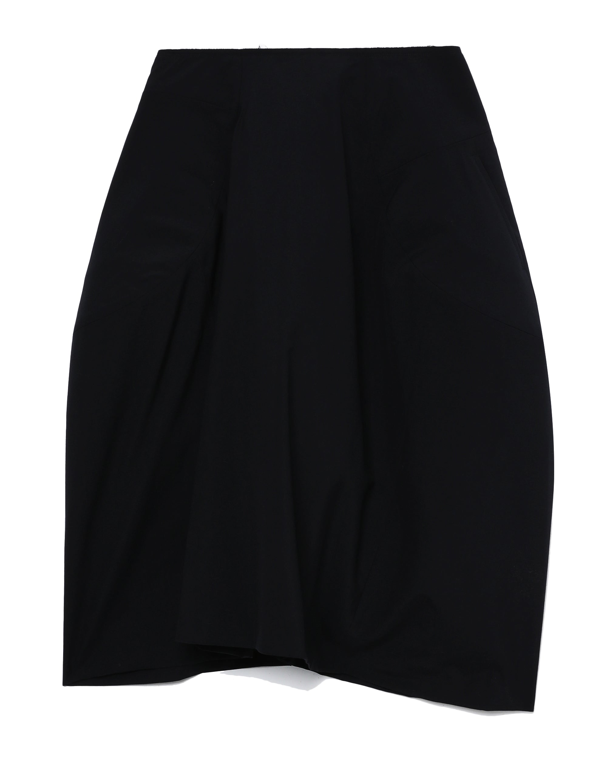 Sculptural wool skirt