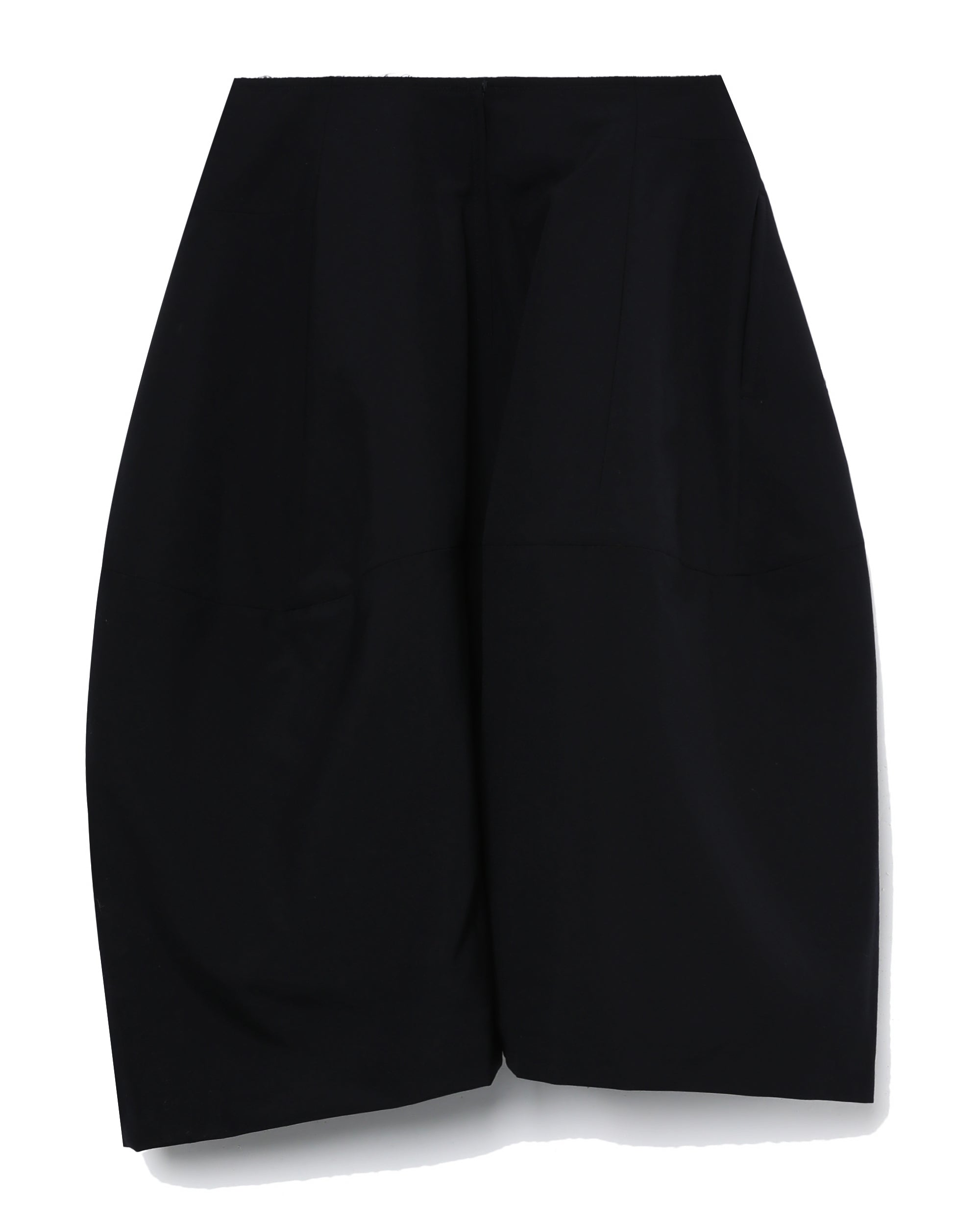 Sculptural wool skirt