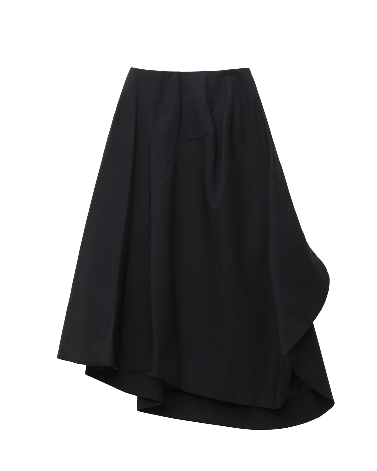 Asymmetric skirt