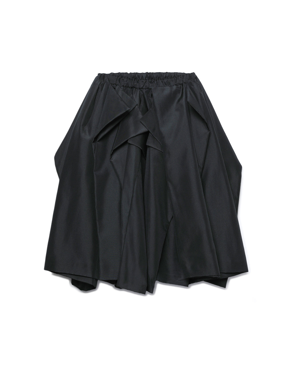 Draped voluminous skirt