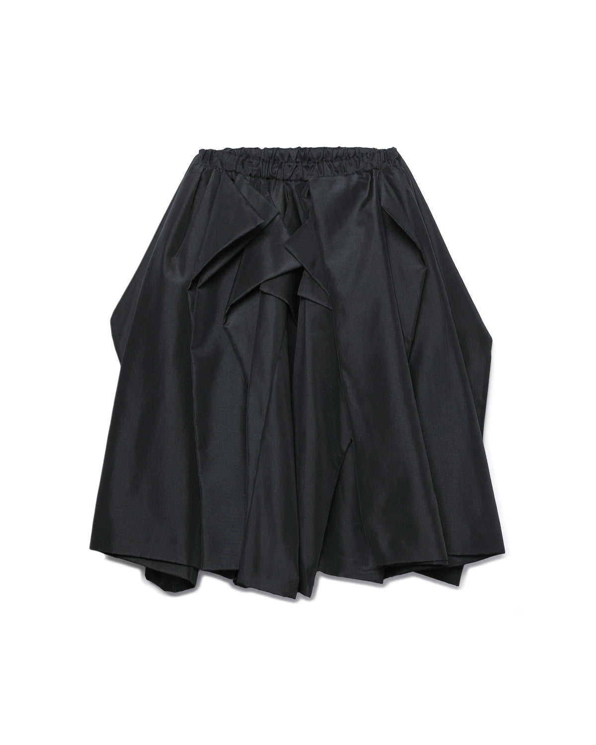 Draped voluminous skirt