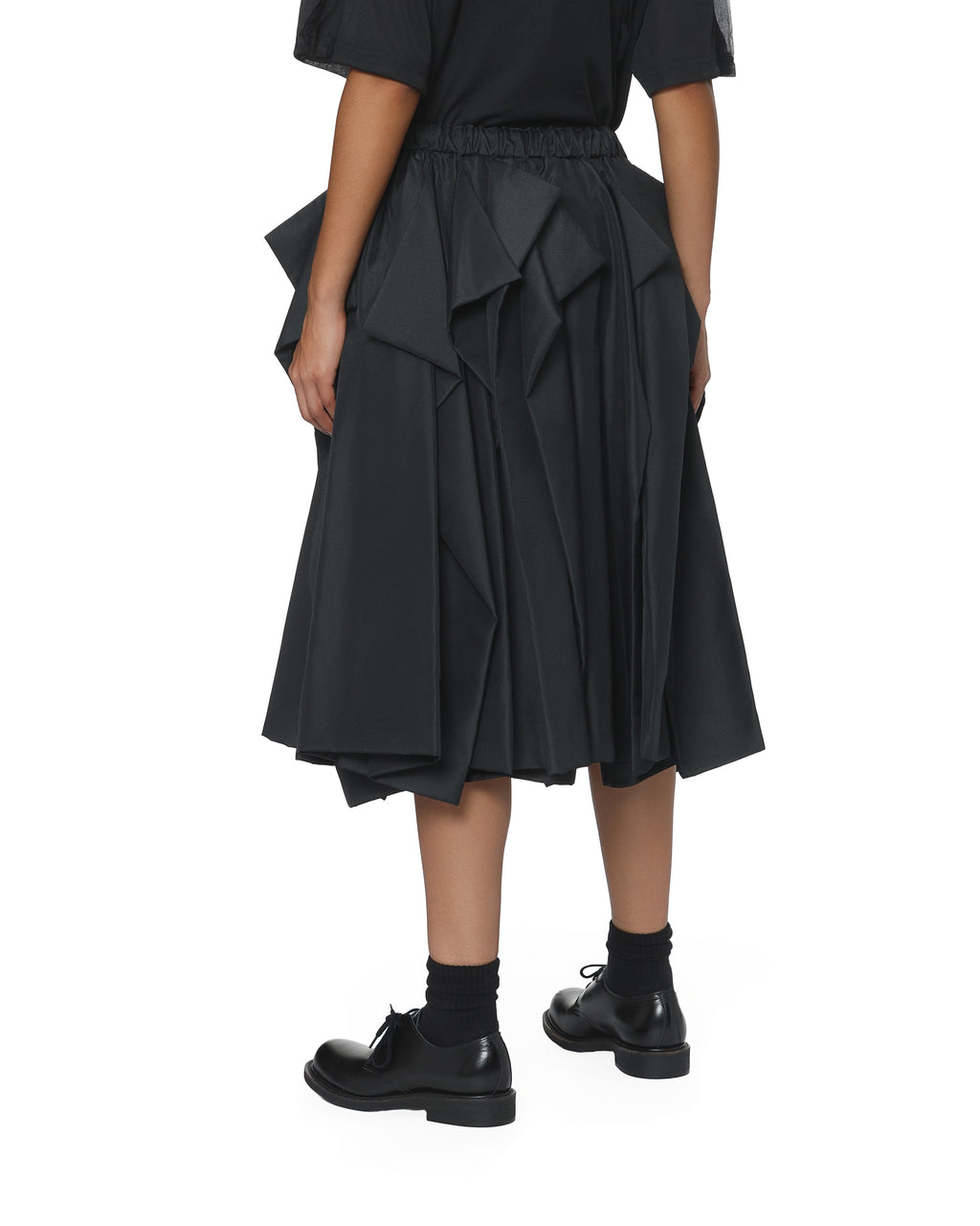 Draped voluminous skirt