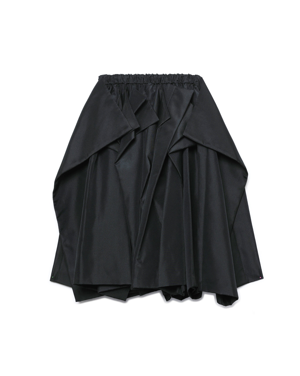 Draped voluminous skirt