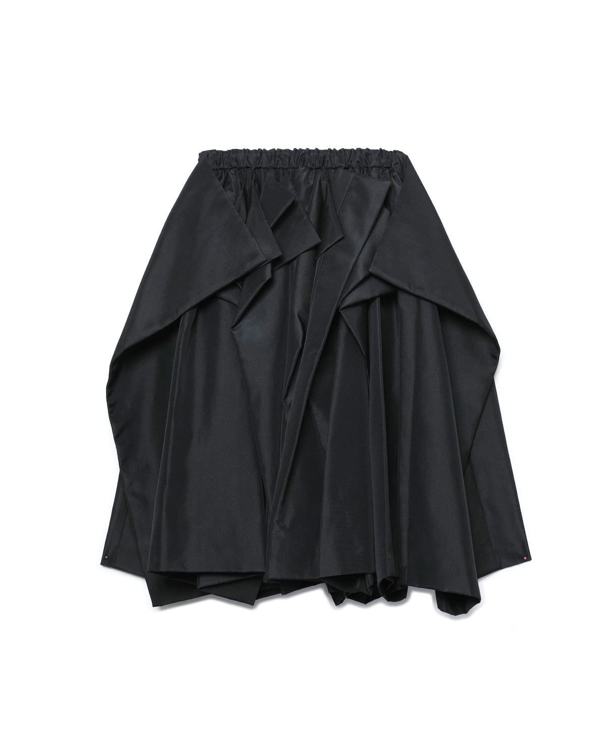 Draped voluminous skirt