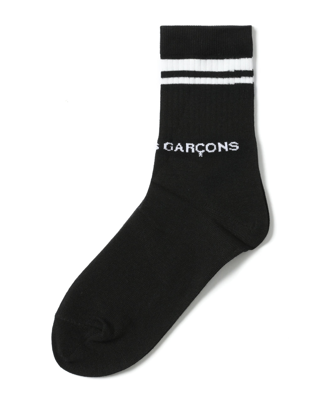 Stripe logo socks
