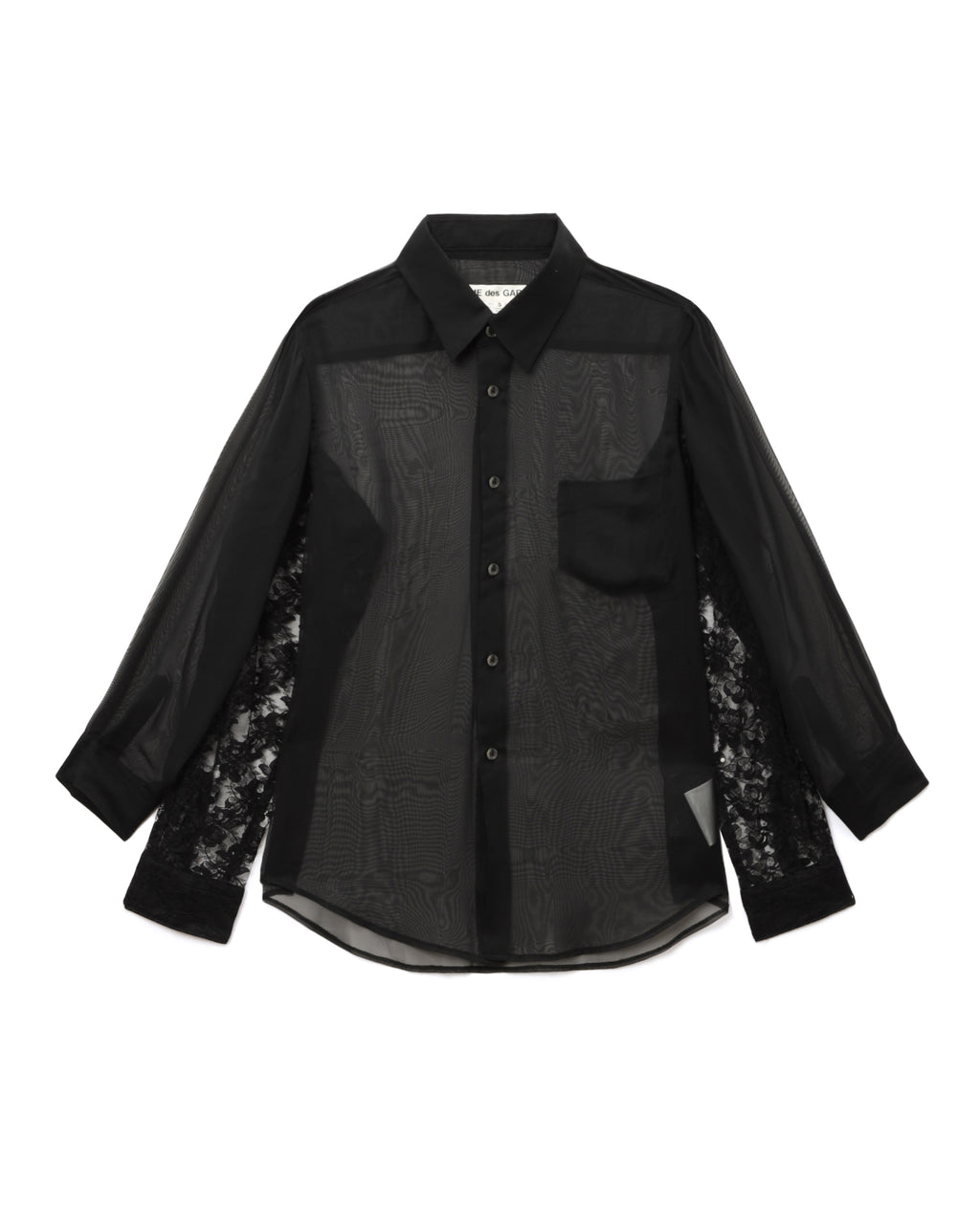 Lace-sleeve shirt