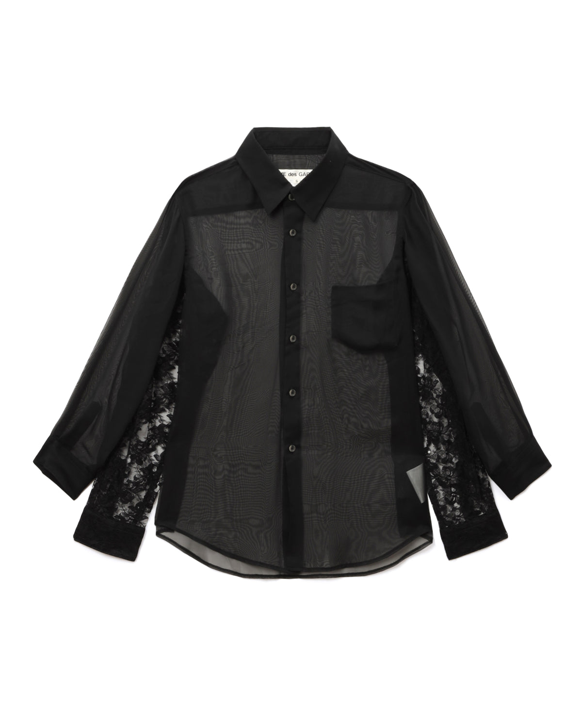 Lace-sleeve shirt