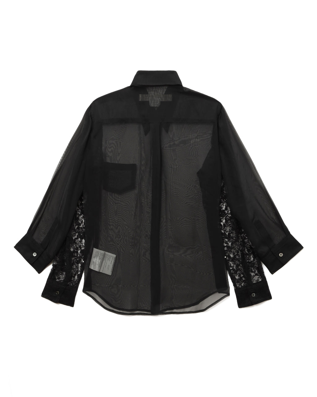 Lace-sleeve shirt