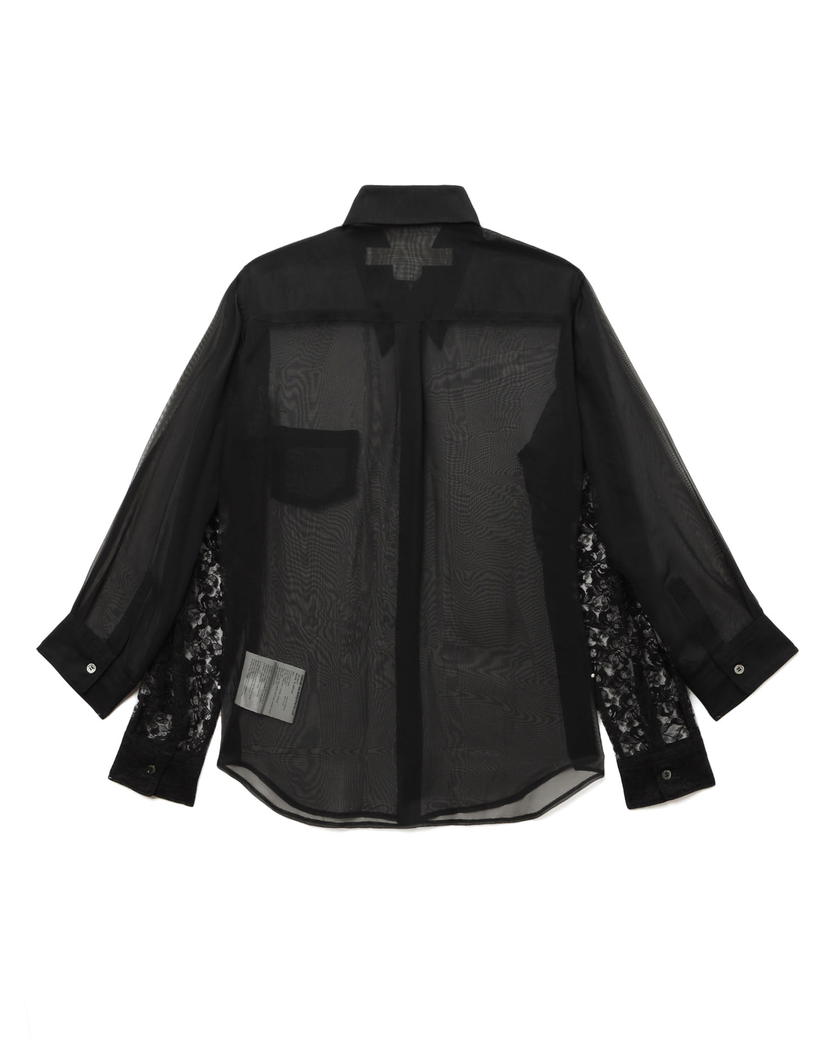 Lace-sleeve shirt