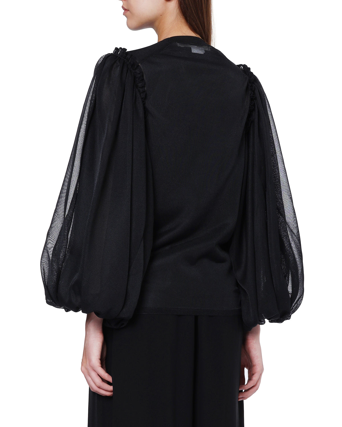 Puff-sleeve top