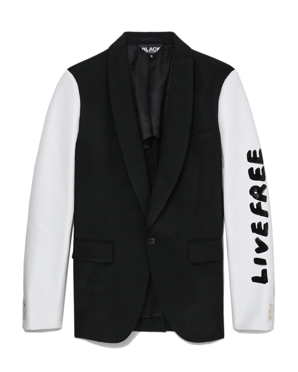 Relaxed panelled blazer jacket