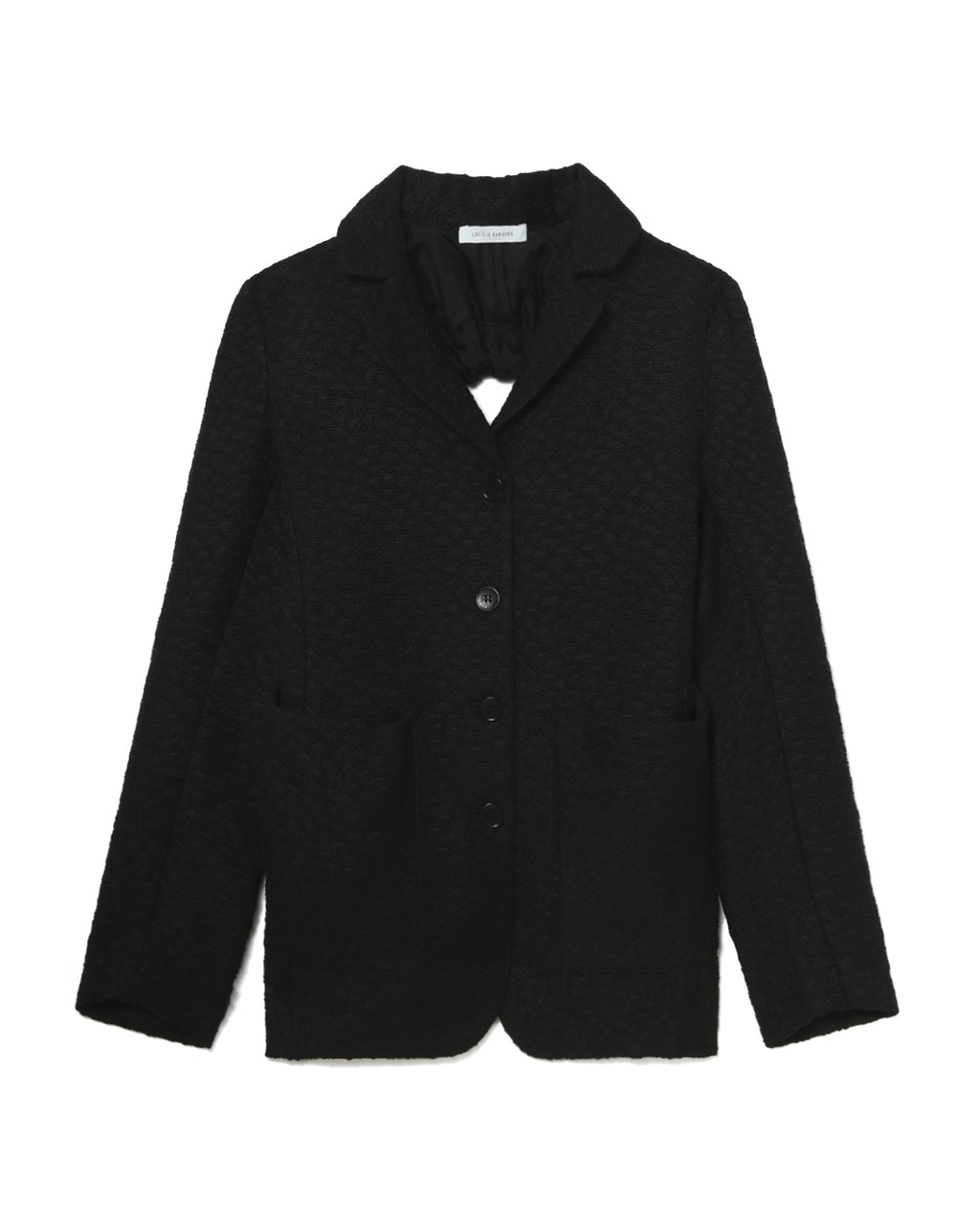 Open-back blazer jacket