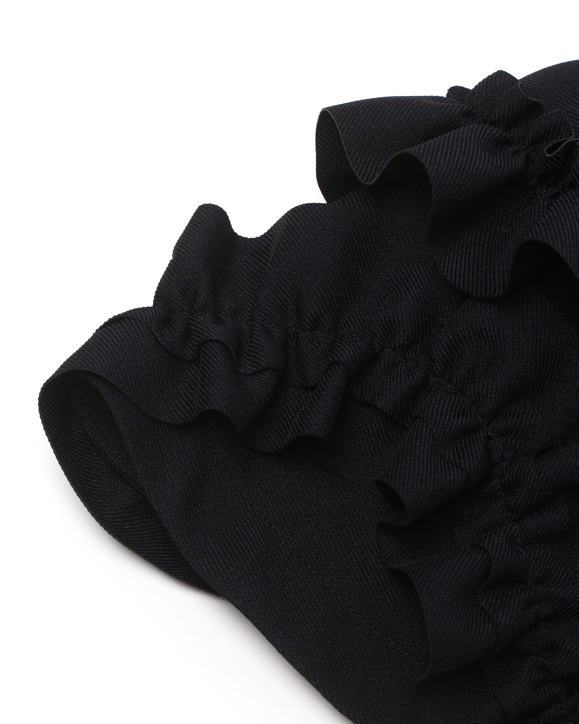 Ruffled shrug