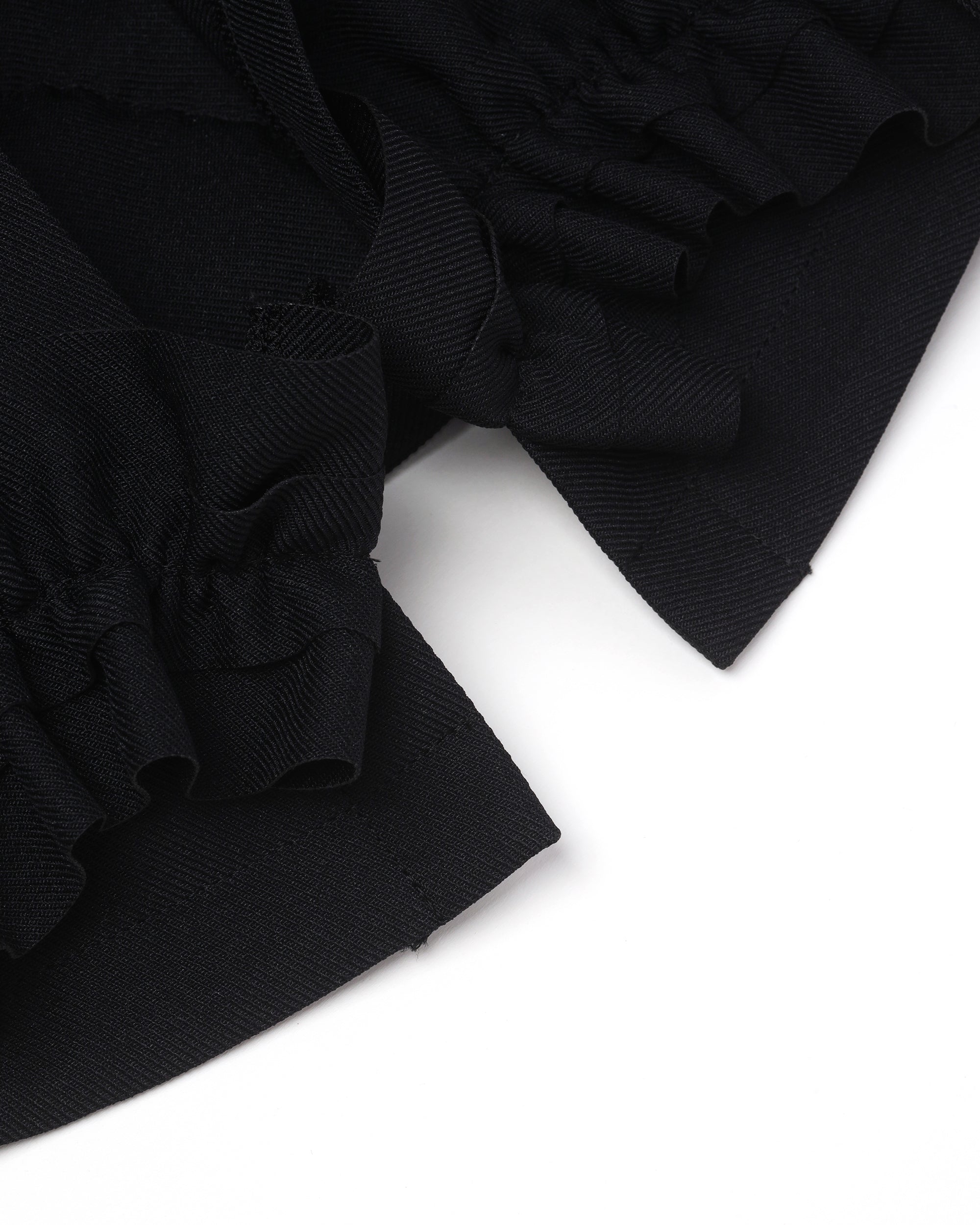 Ruffled shrug