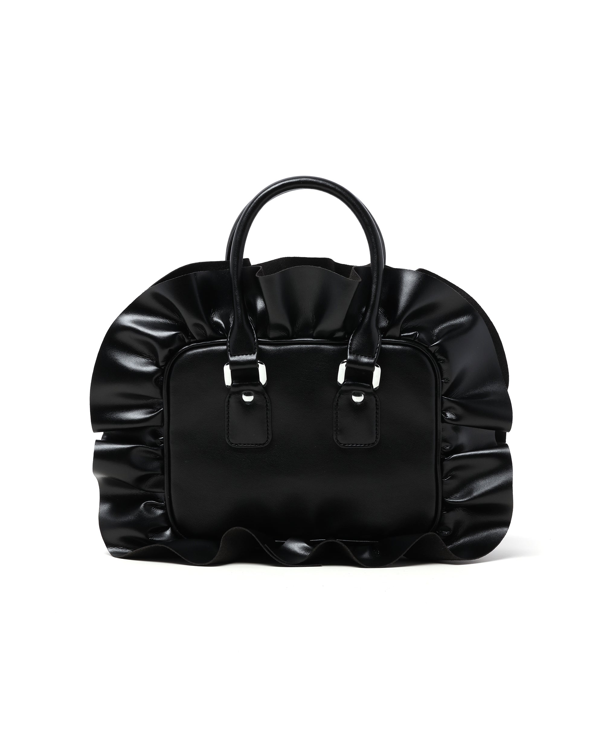 Ruffle trim handbag