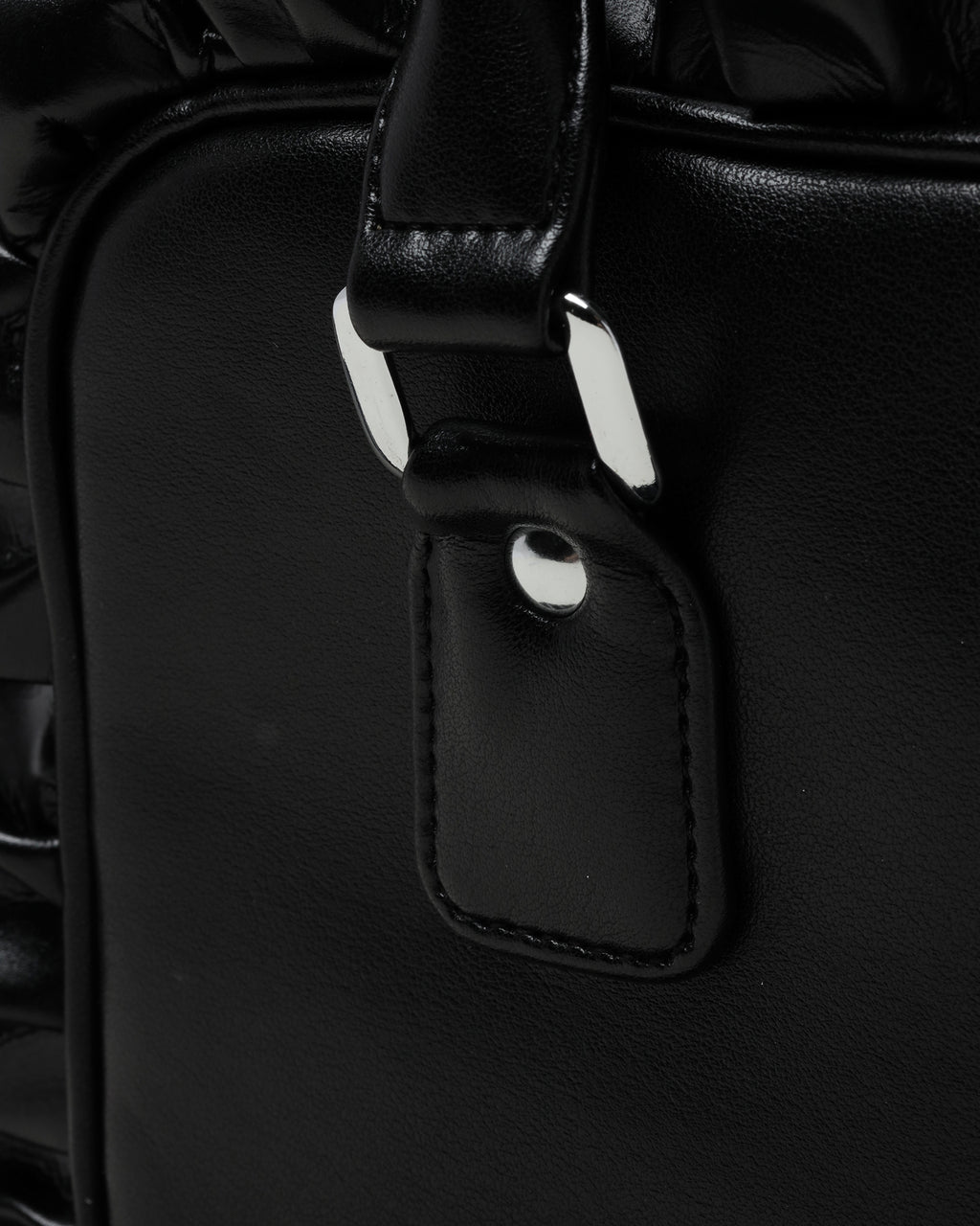 Ruffle trim handbag