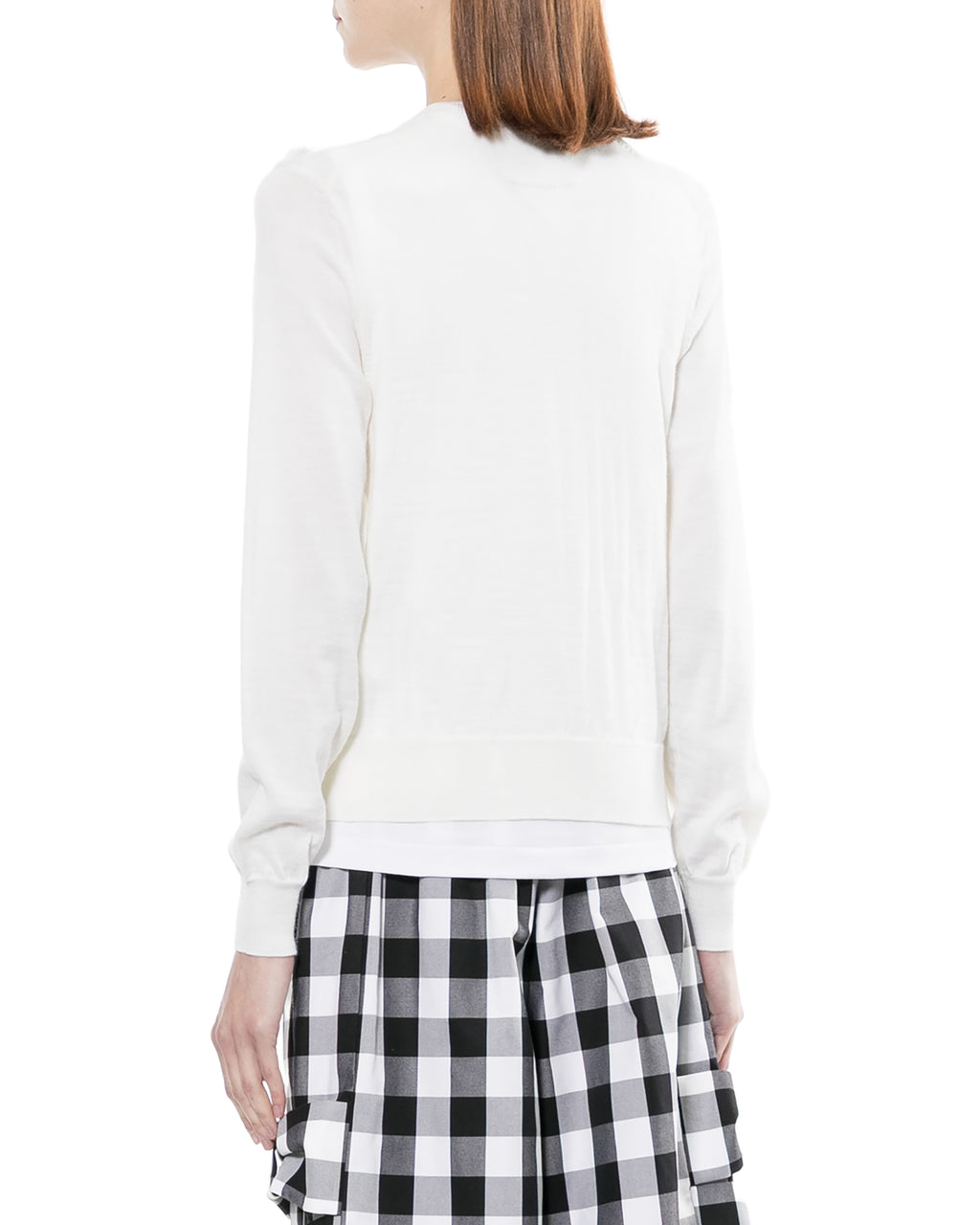 Ruffle embellished cardigan