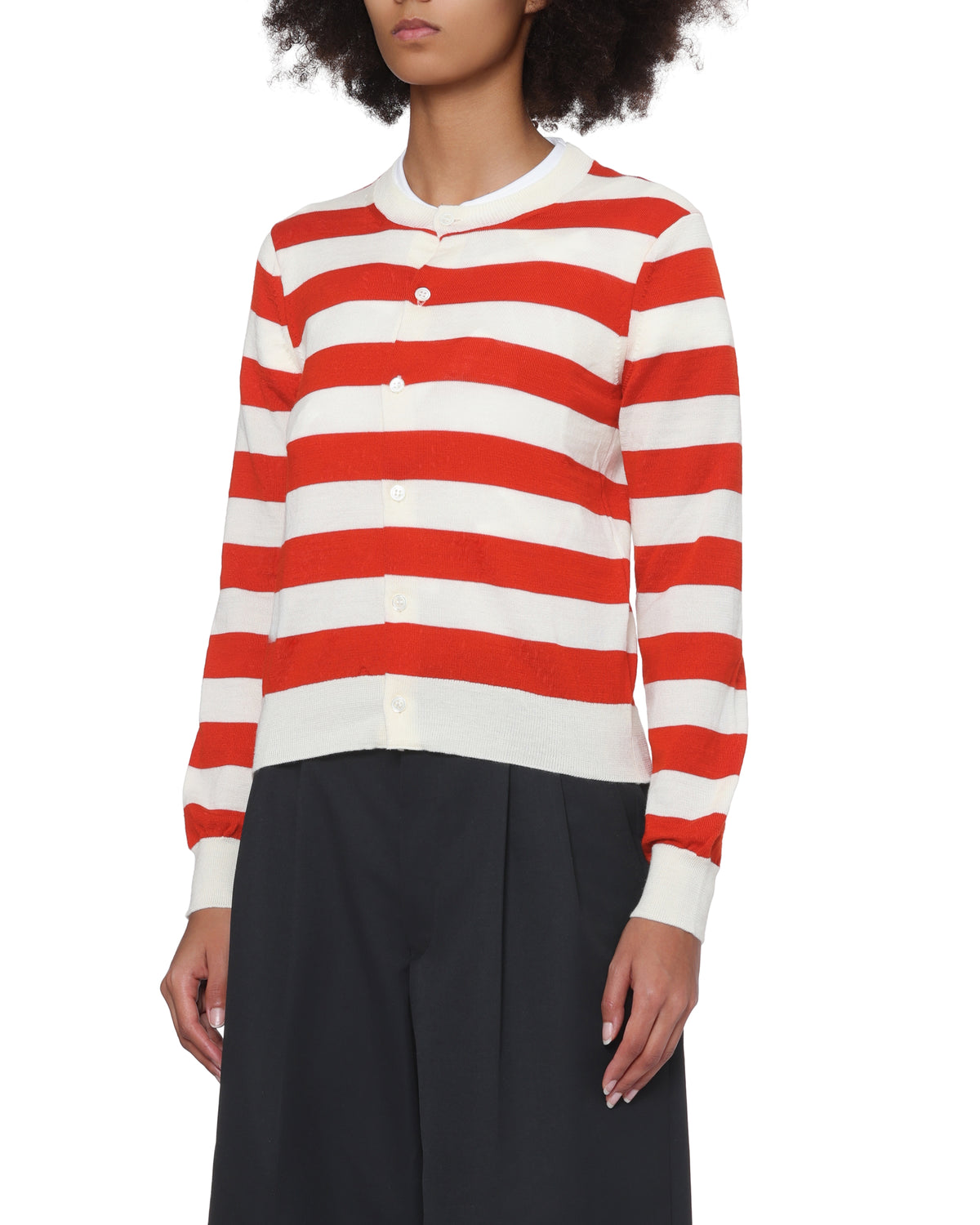 Striped cardigan