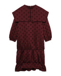 Dotted sailors collar dress