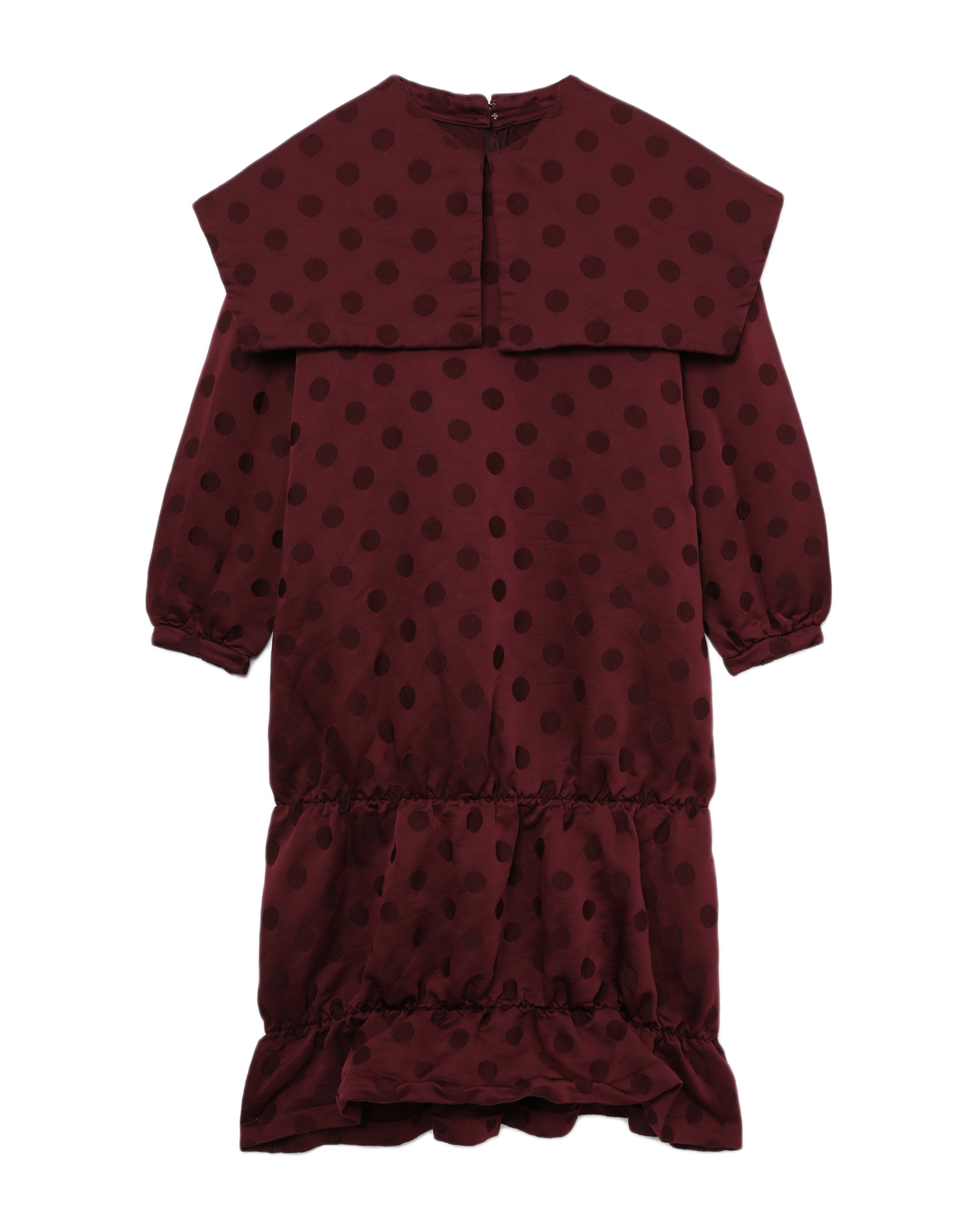 Dotted sailors collar dress