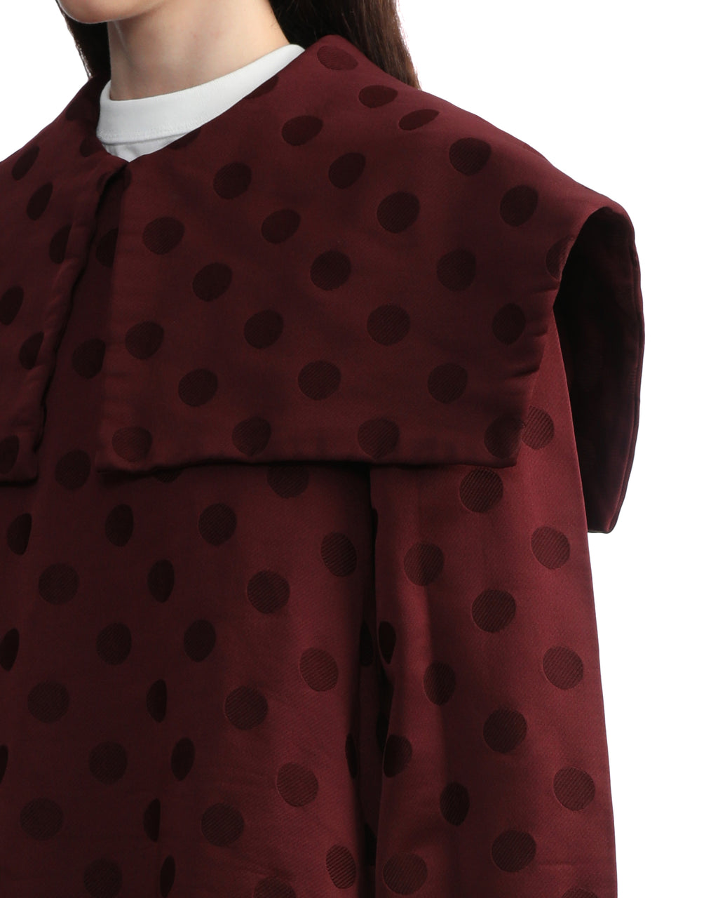 Dotted sailors collar dress