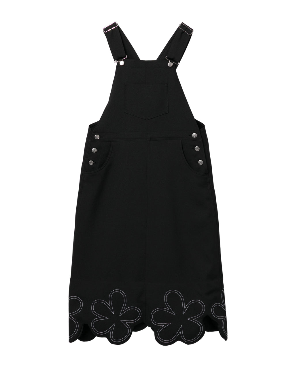 Floral-hem pinafore