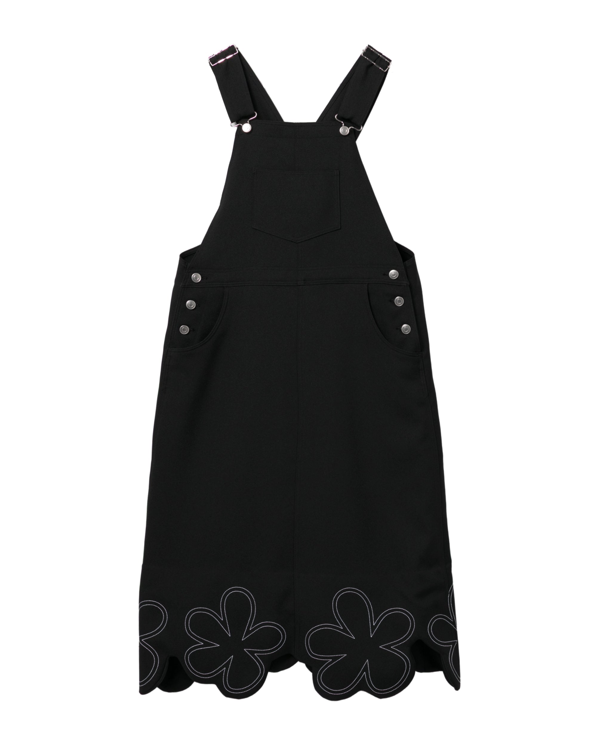 Floral-hem pinafore