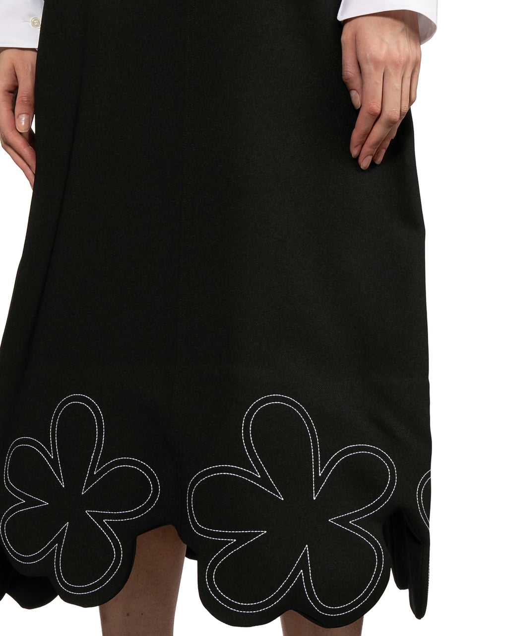 Floral-hem pinafore