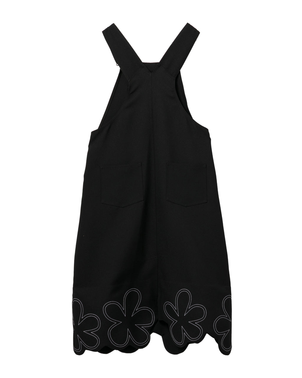Floral-hem pinafore