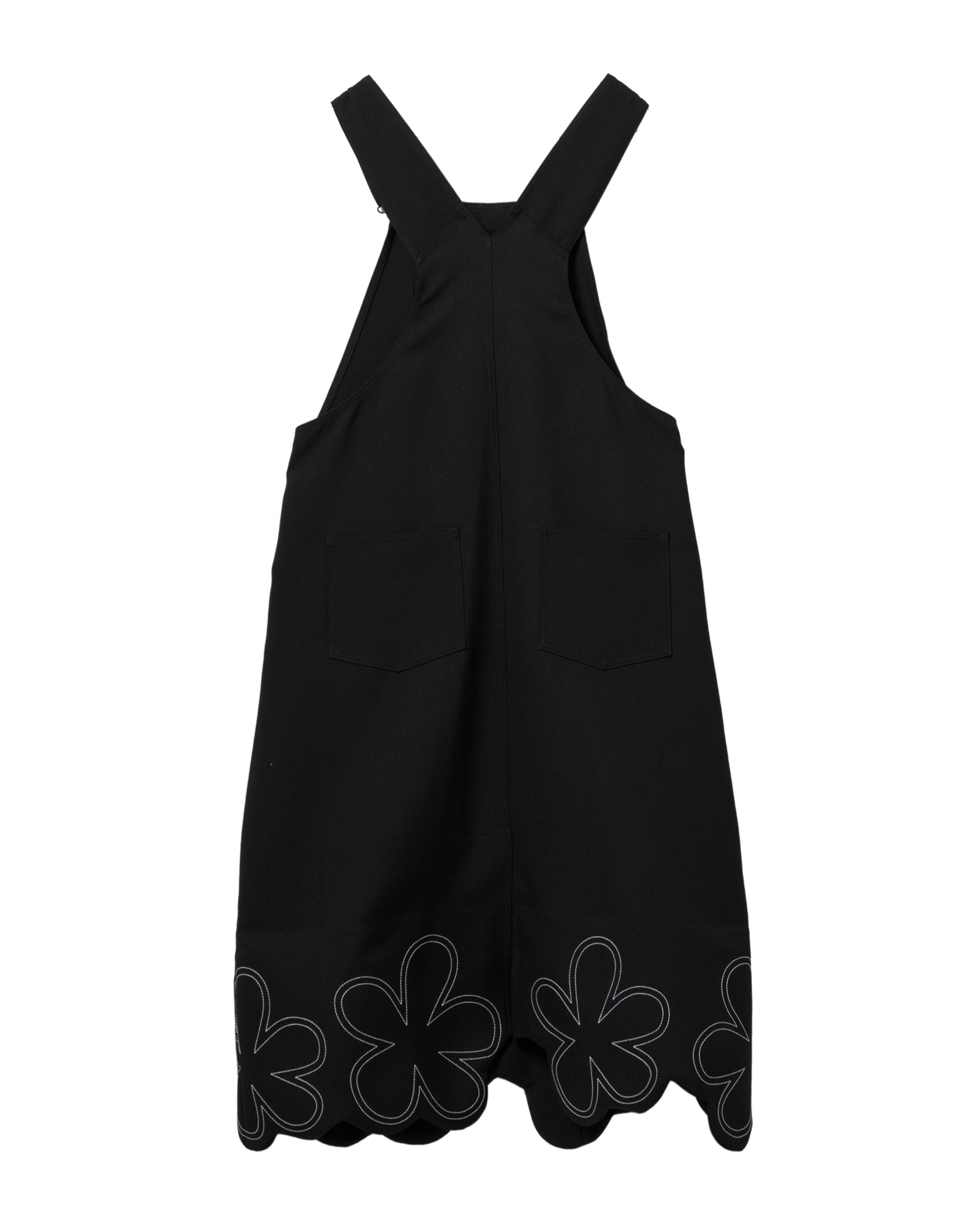 Floral-hem pinafore