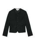 Collarless jacket