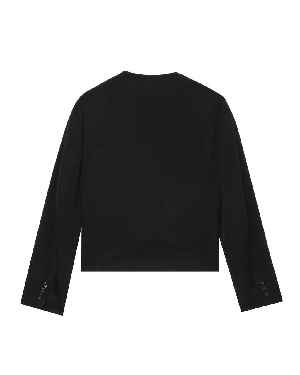 Collarless jacket
