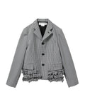 Bow hem blazer