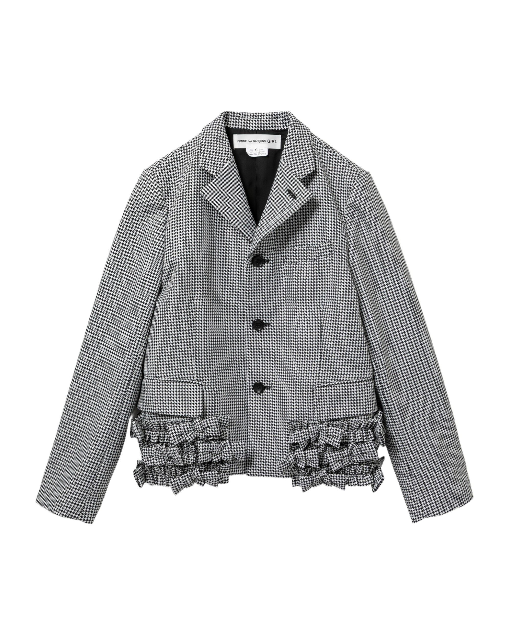 Bow hem blazer