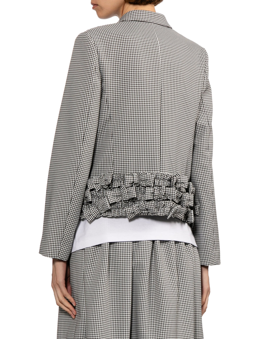 Bow hem blazer