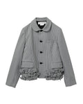 Ruffled check jacket