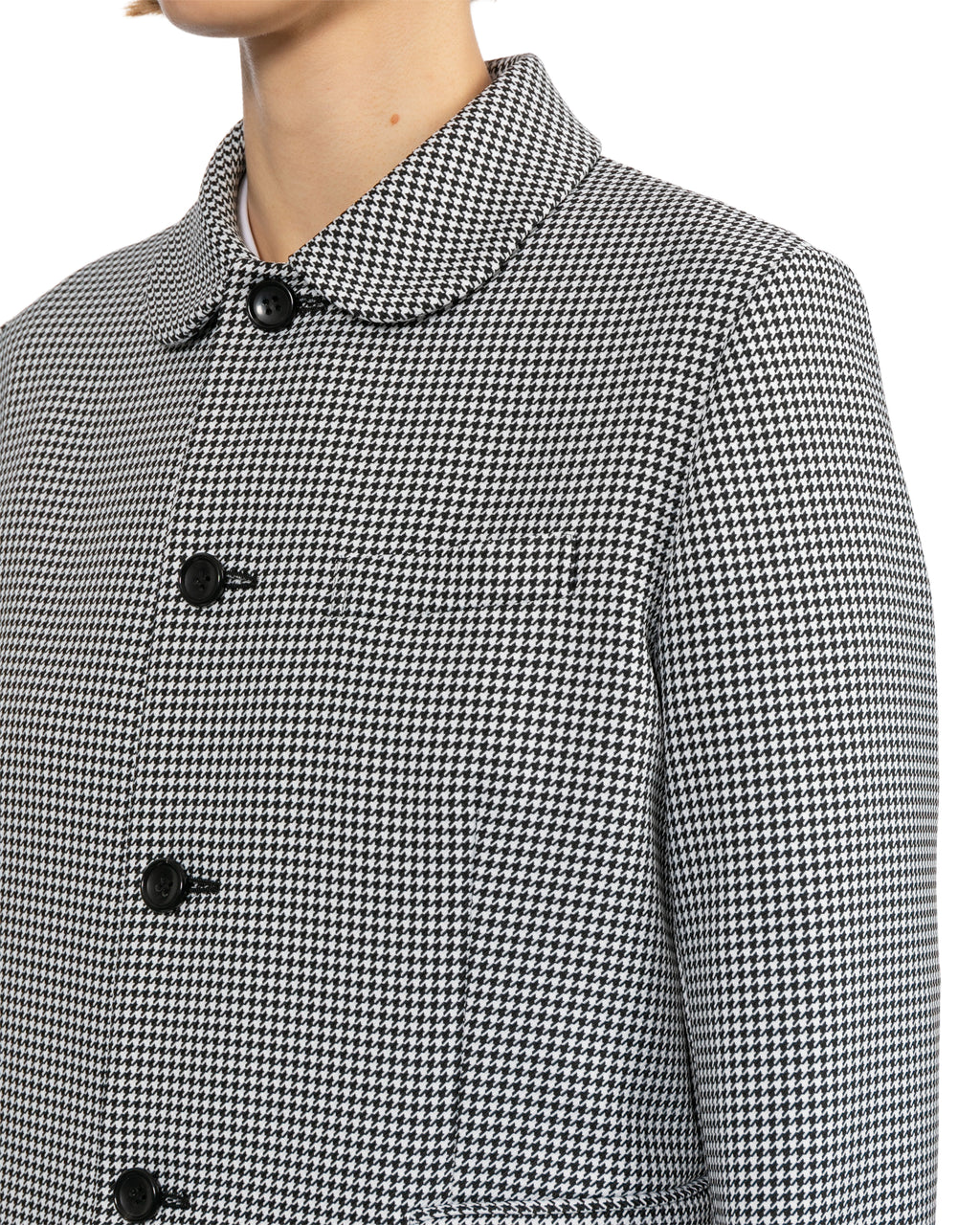 Ruffled check jacket
